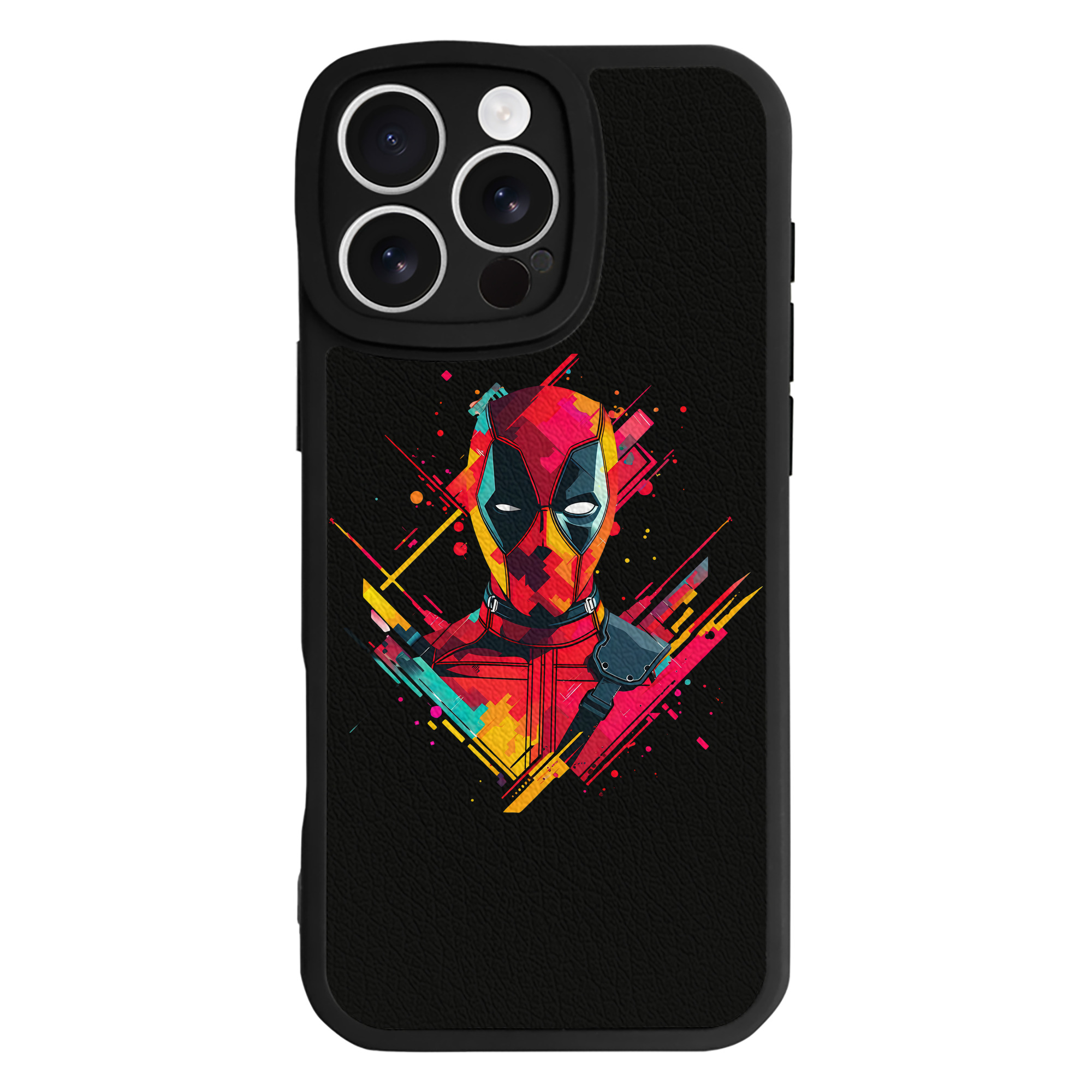 （画像用） Deadpool デッドプール 【iPhone 16シリーズ対応】シリコンスマホケース（レザー調） 材質：シリコン